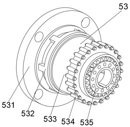 An industrial robot deceleration device