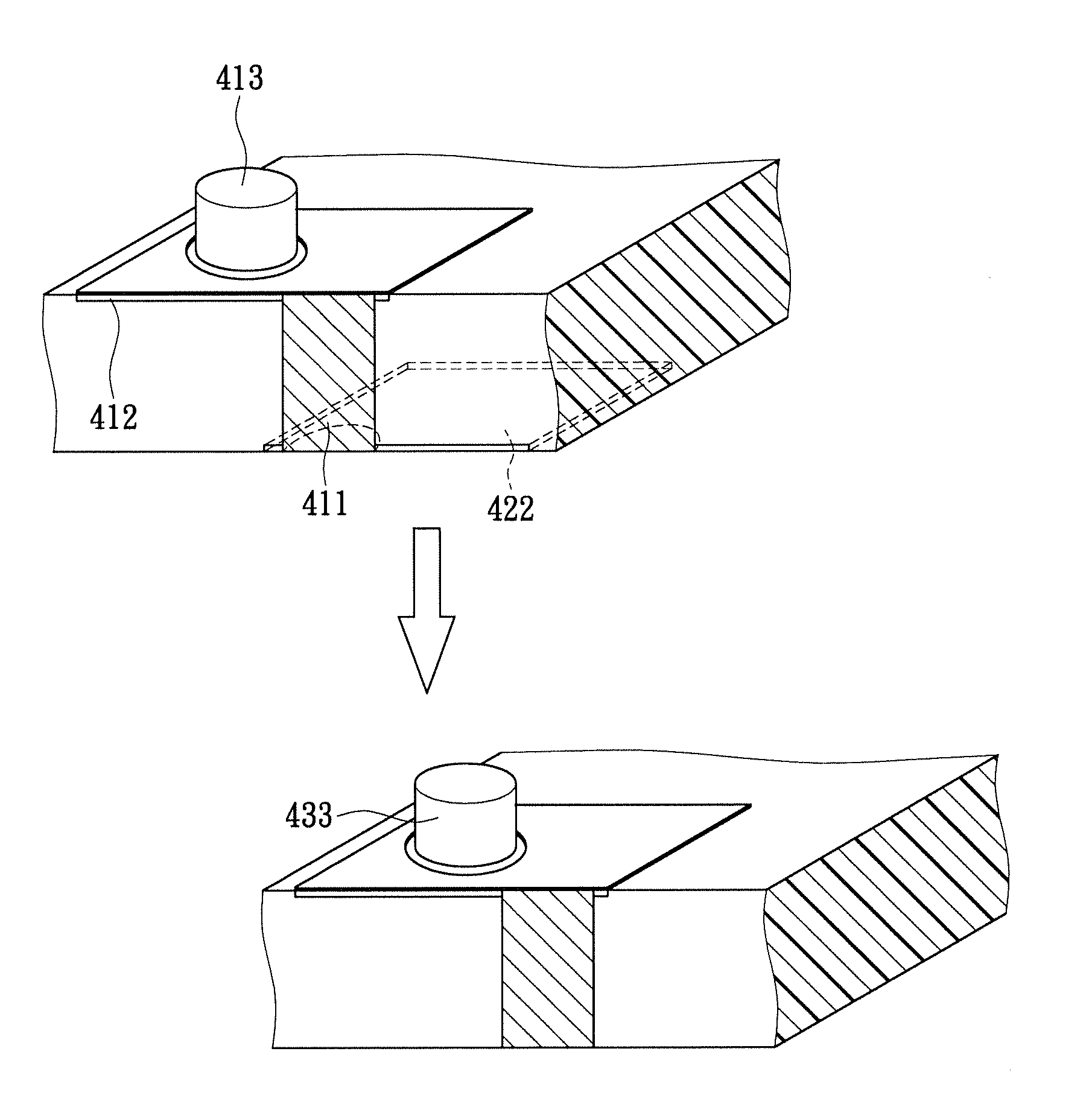 Chip stacked structure