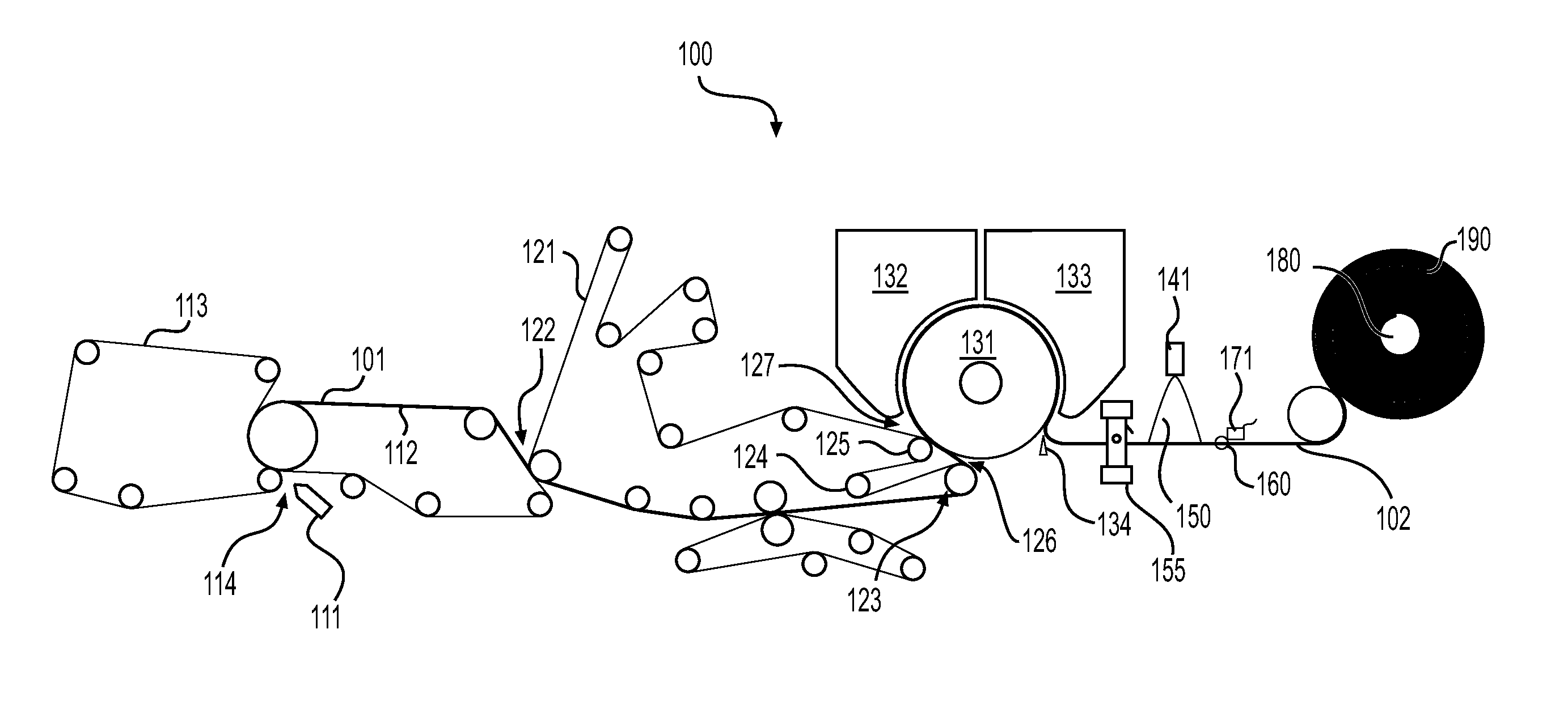 Methods and apparatuses for controlling a manufacturing line used to convert a paper web into paper products by reading marks on the paper web