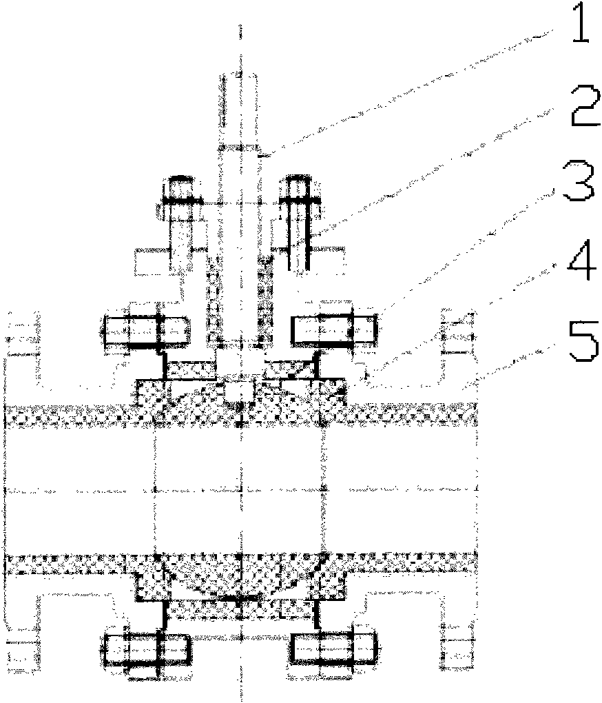 Novel strong acid and strong alkali resistant ball valve