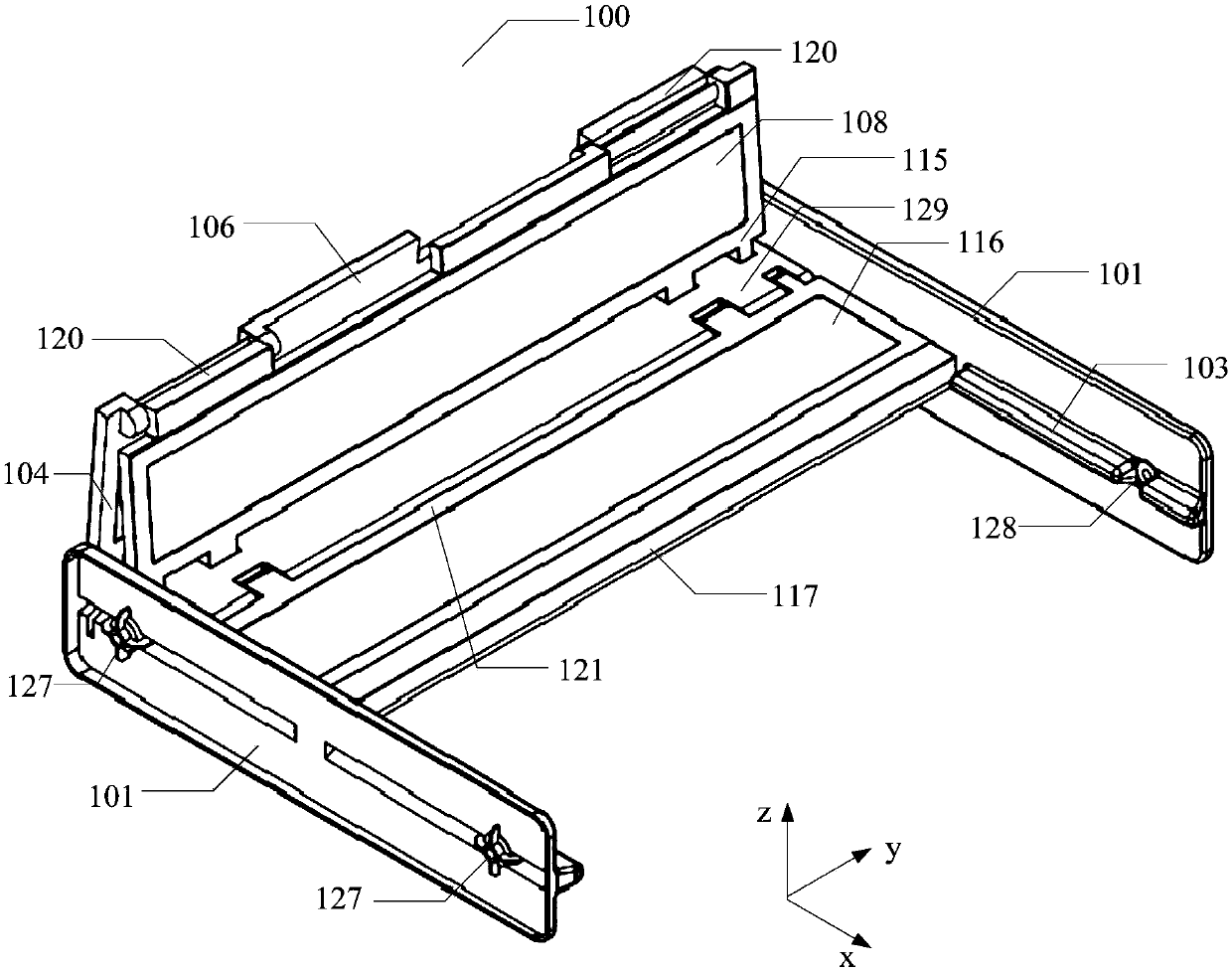 Foldable rack and refrigeration equipment