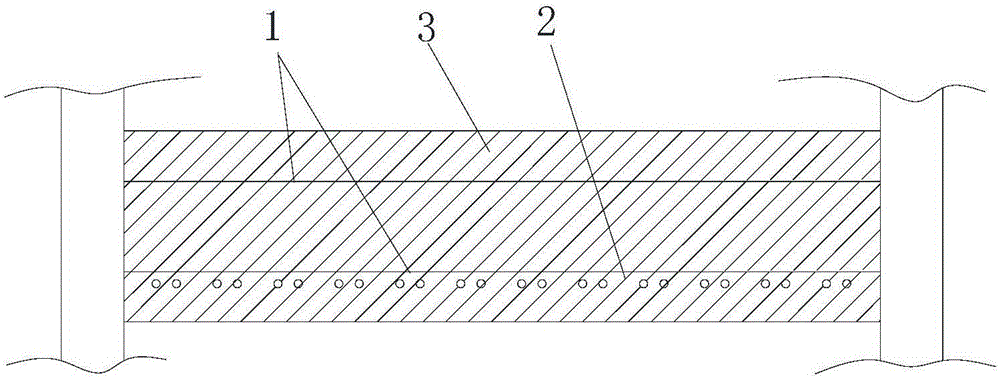 Ceiling structure with double underneath type parallel radiant tubes and construction method of ceiling structure