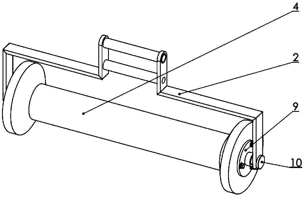 Double-row four-shovel oscillating type cassava excavator