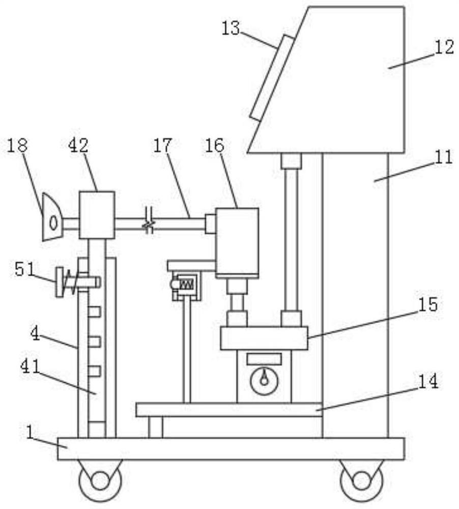 Gas heating and humidifying device for ventilator for respiratory acute and critical diseases