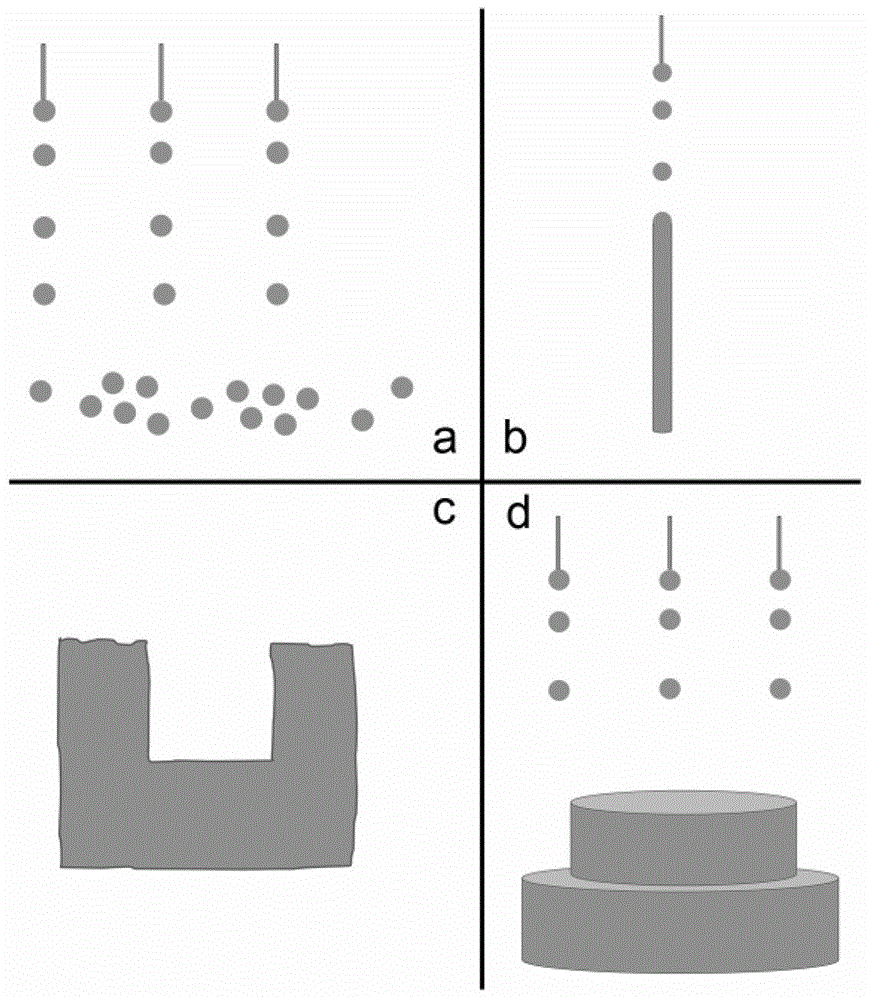 Low-melting-point metal multi-dimensional structure liquid phase printing system and method