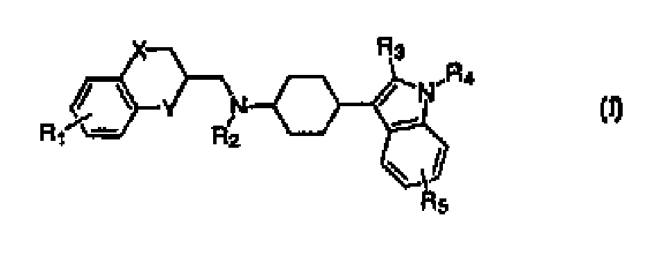 Indol-3-Yl-cyclohexyl amide derivatives for treatment of depression (5-HT1 receptor antagonists)