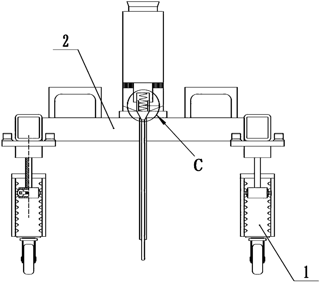 Scribing device for building