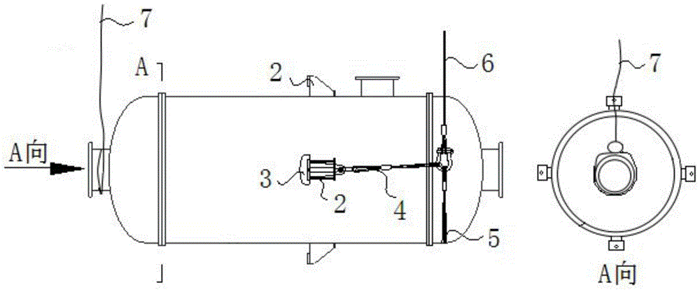 A method for quick hoisting of suspended vertical containers