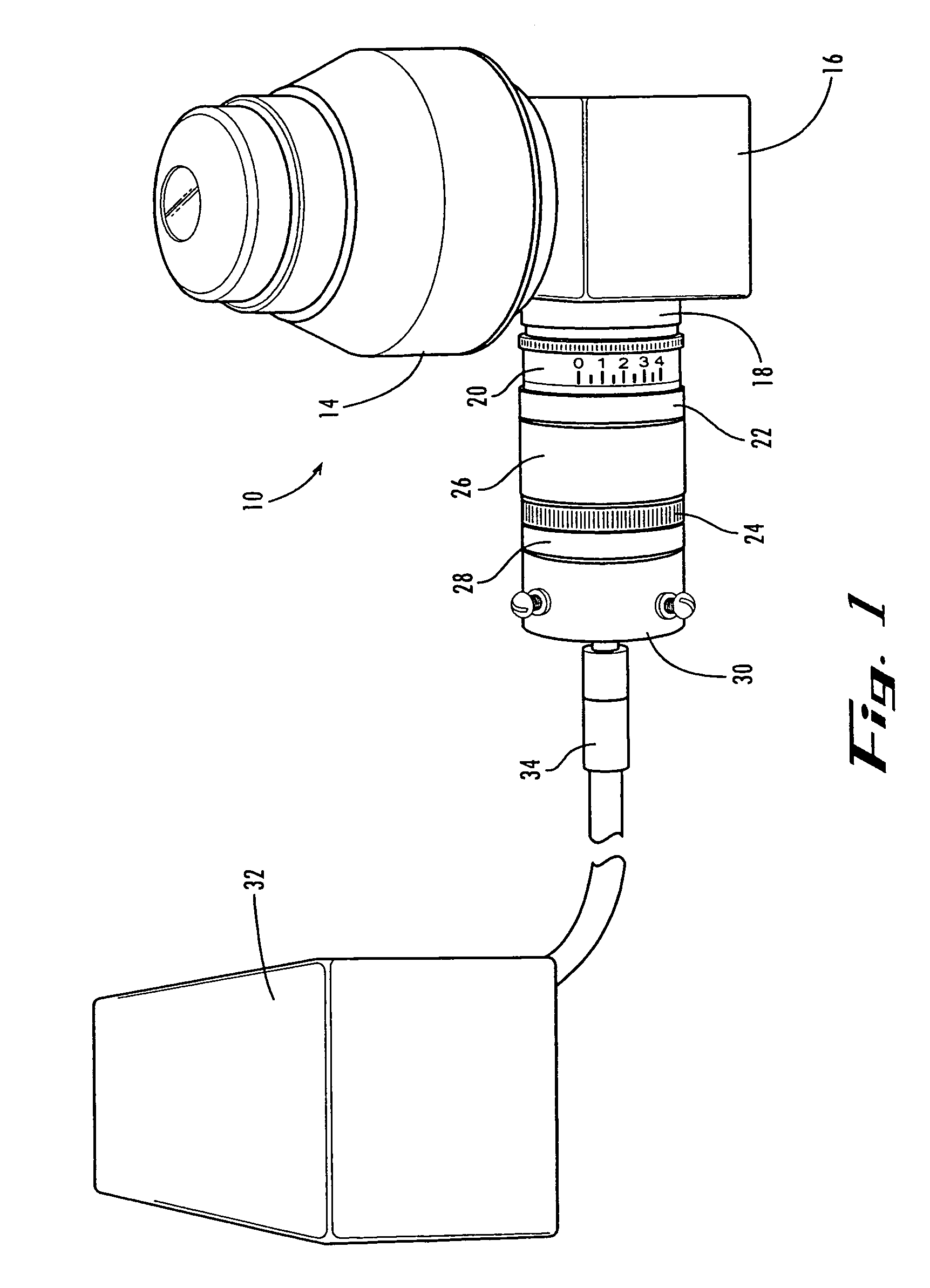 Microscope illumination device and adapter therefor