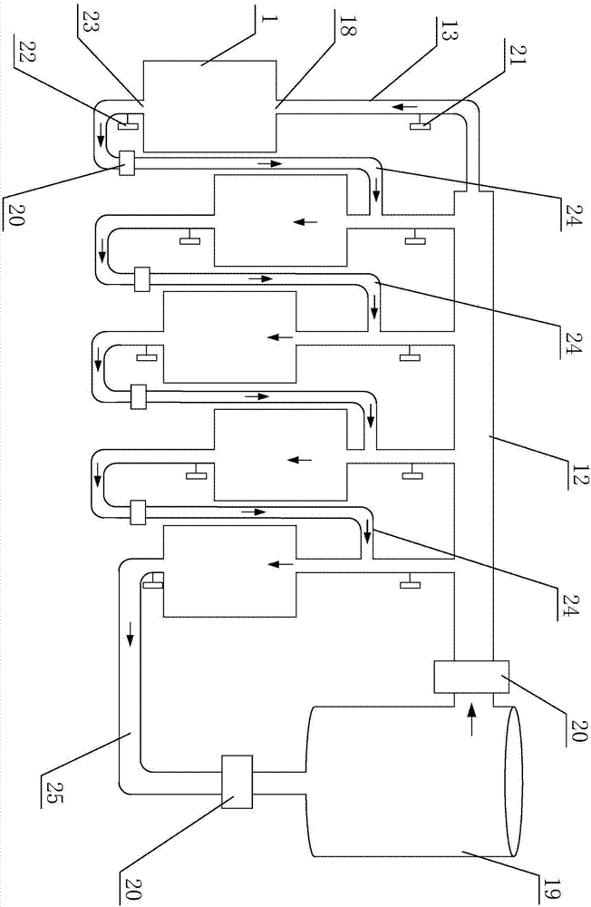 Drying machine for wood chips