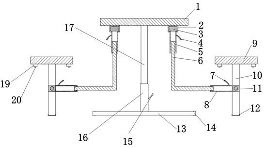 An integrated table and chair that can be combined in various ways in a restaurant