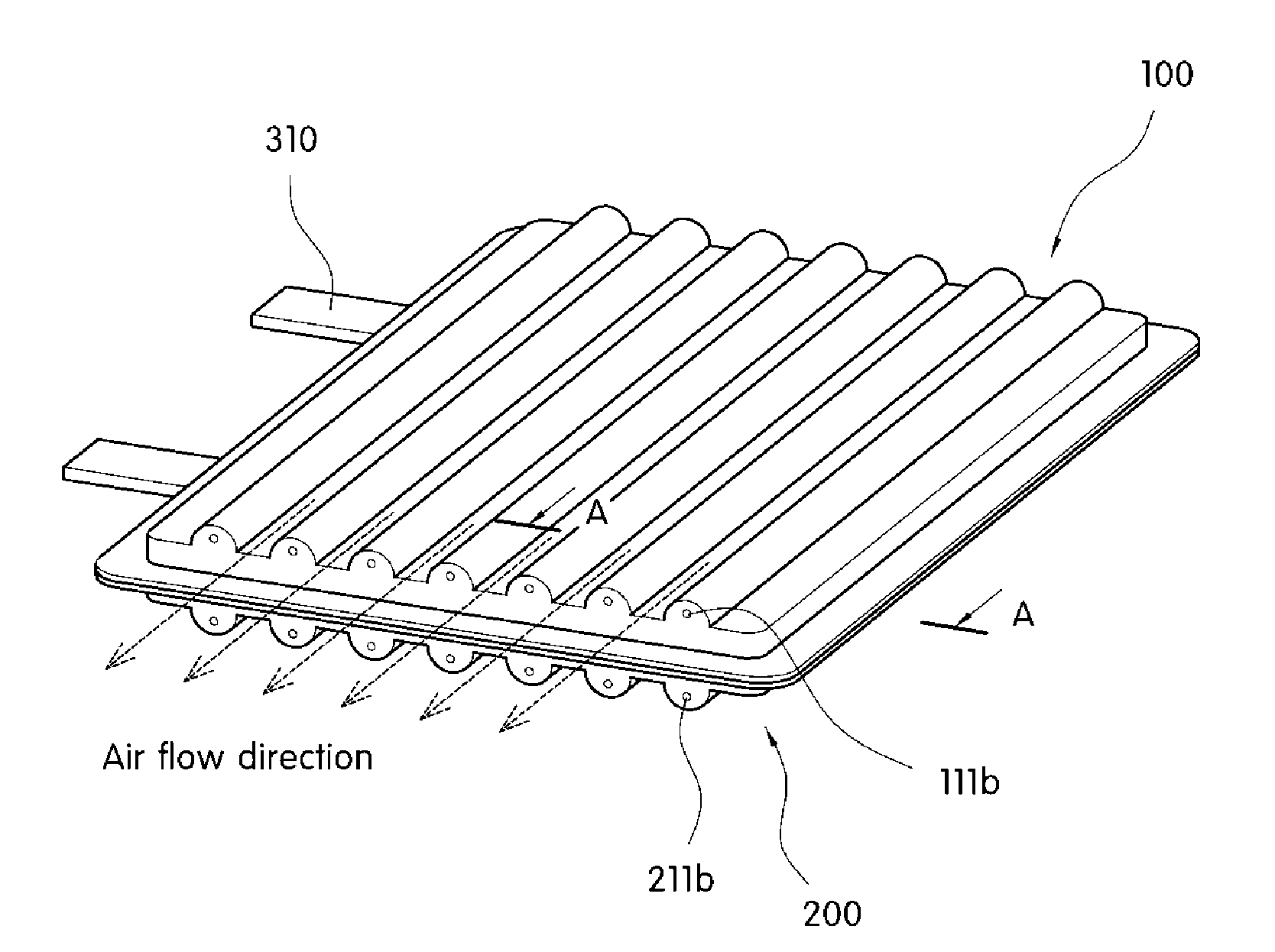 Battery package filled with phase change material and battery using the same