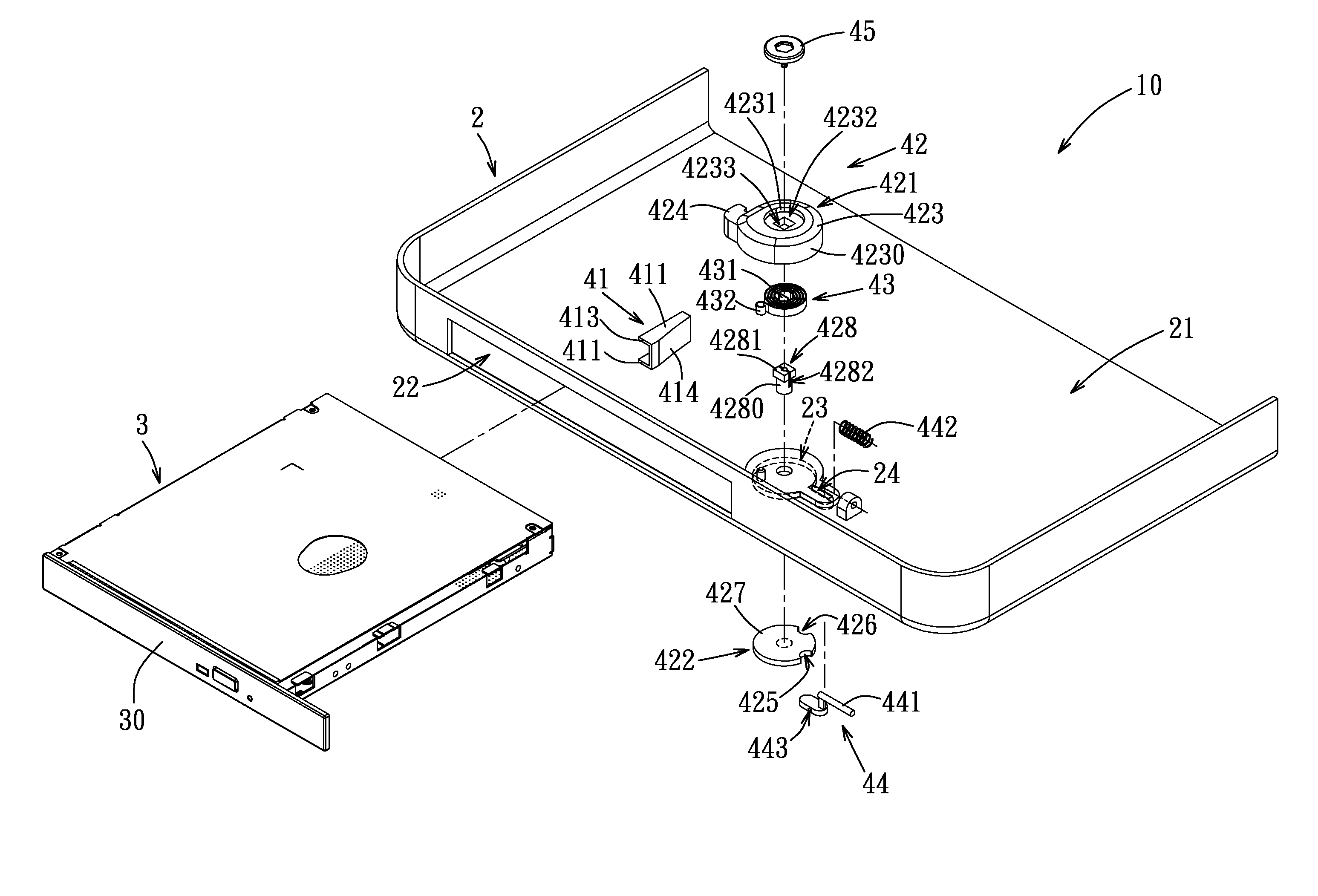 Fastening mechanism for electronic device and an electronic device using the same