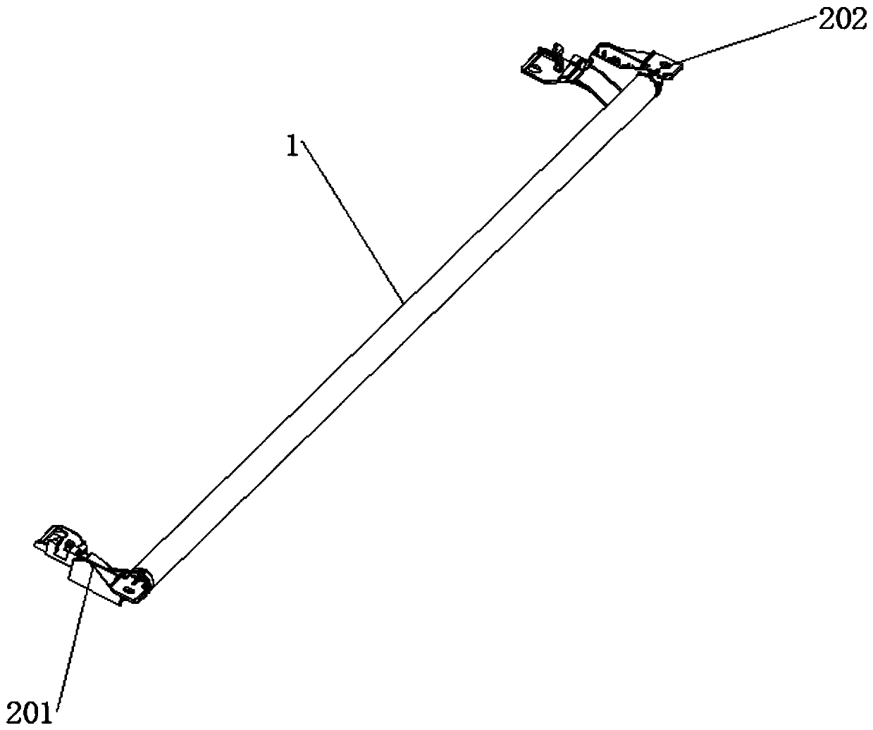 A panoramic sunroof sunshade reel assembly