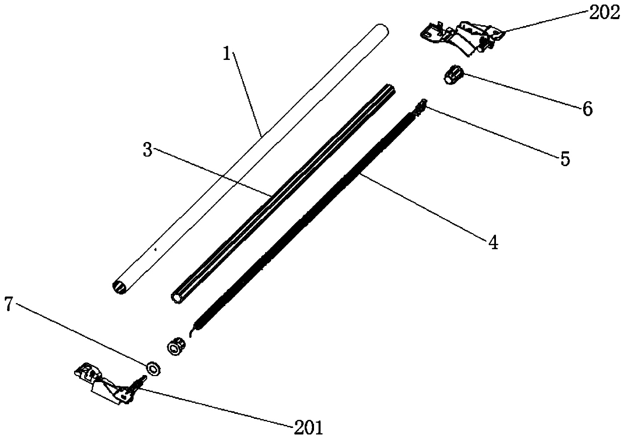 A panoramic sunroof sunshade reel assembly