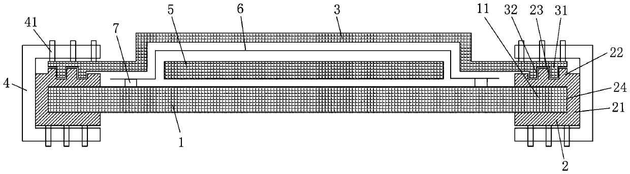 Vacuum perfusion auxiliary device and vacuum perfusion process