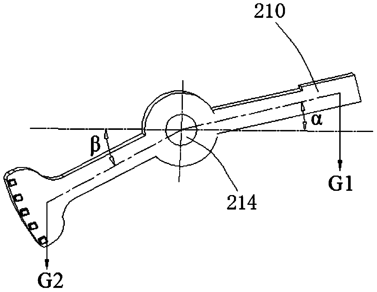 Quantitative weighing device and coffee machine