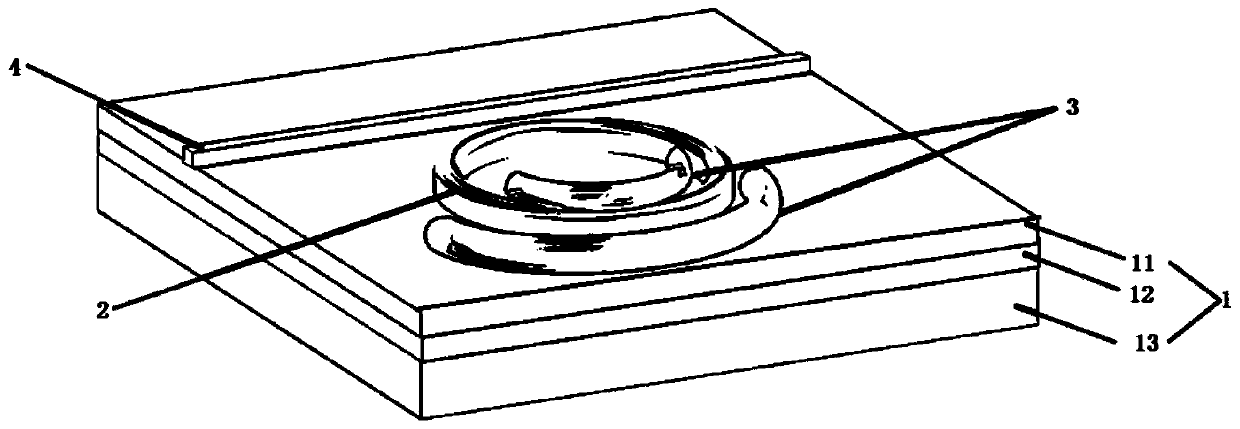 Micro-ring electro-optical modulator based on lithium niobate single crystal film, use method and application