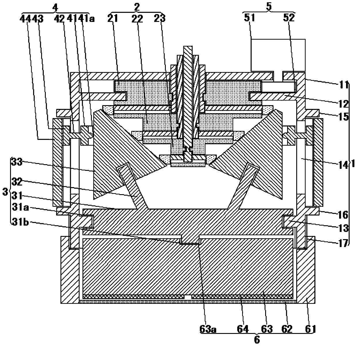 A speed regulating device of a skin preparation treatment device for nursing department