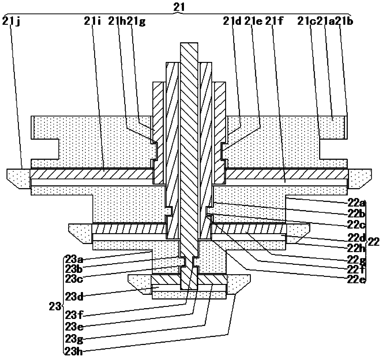 A speed regulating device of a skin preparation treatment device for nursing department