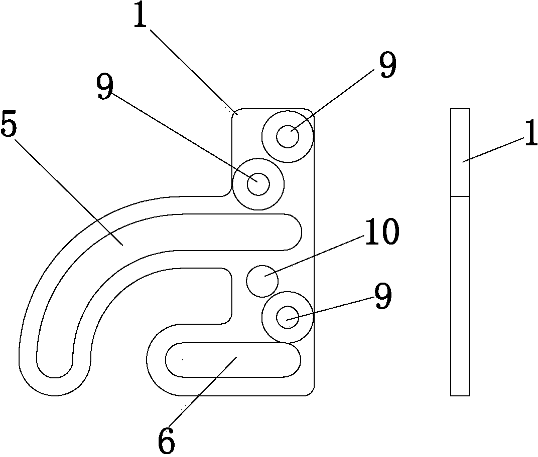 Combined mechanism for panel rotation and guide