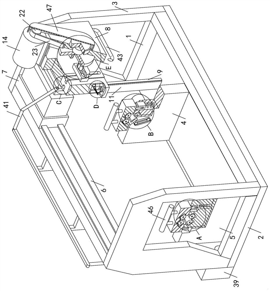 An automatic cleaning device for the rotating shaft of the condenser