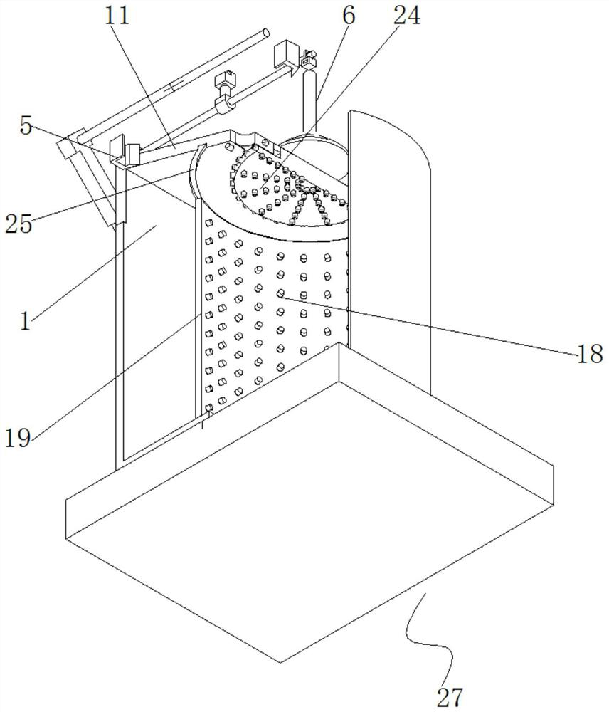 Temporary cleaning equipment for sewer well diving suits and using method of temporary cleaning equipment