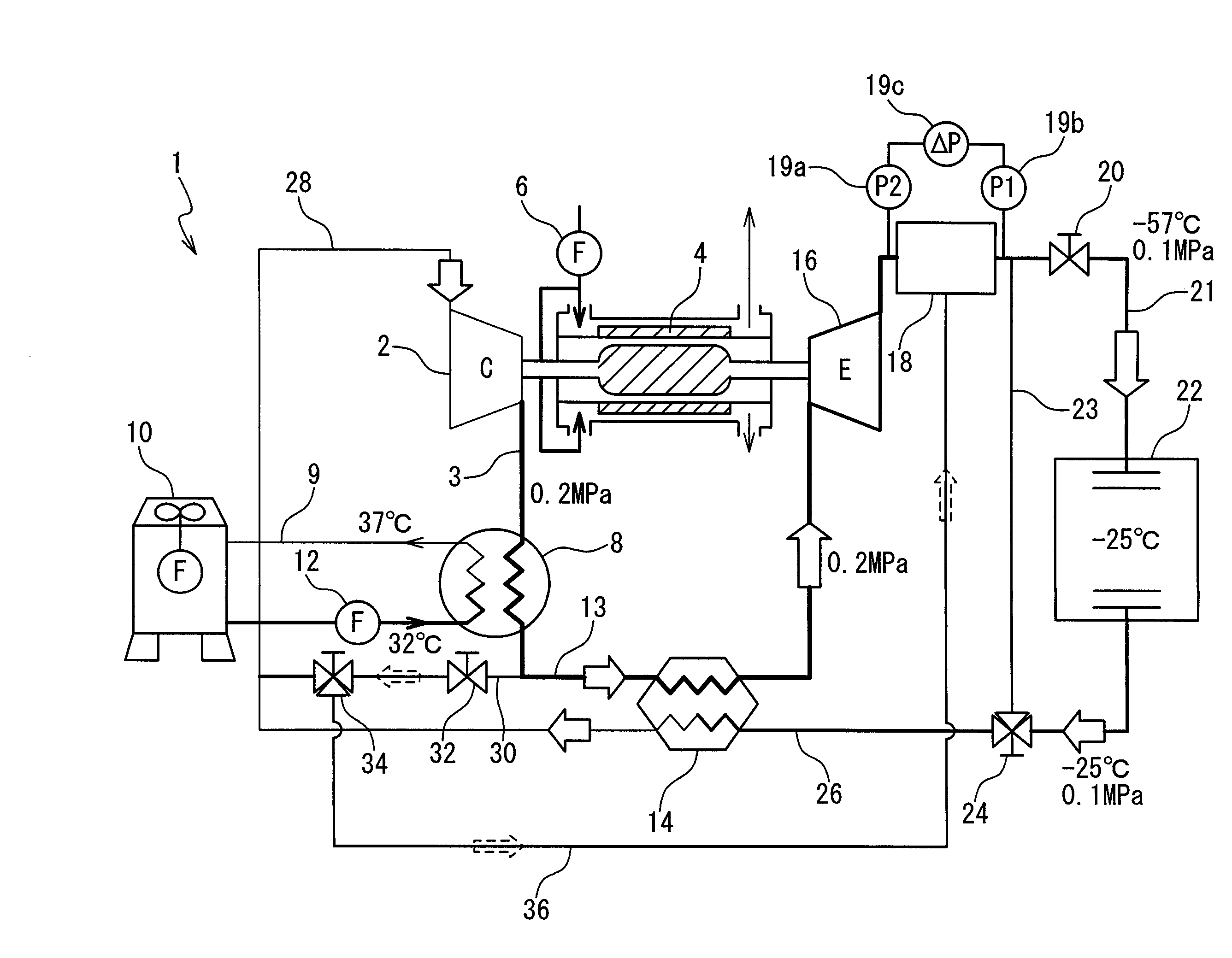 Air-refrigerant cooling apparatus