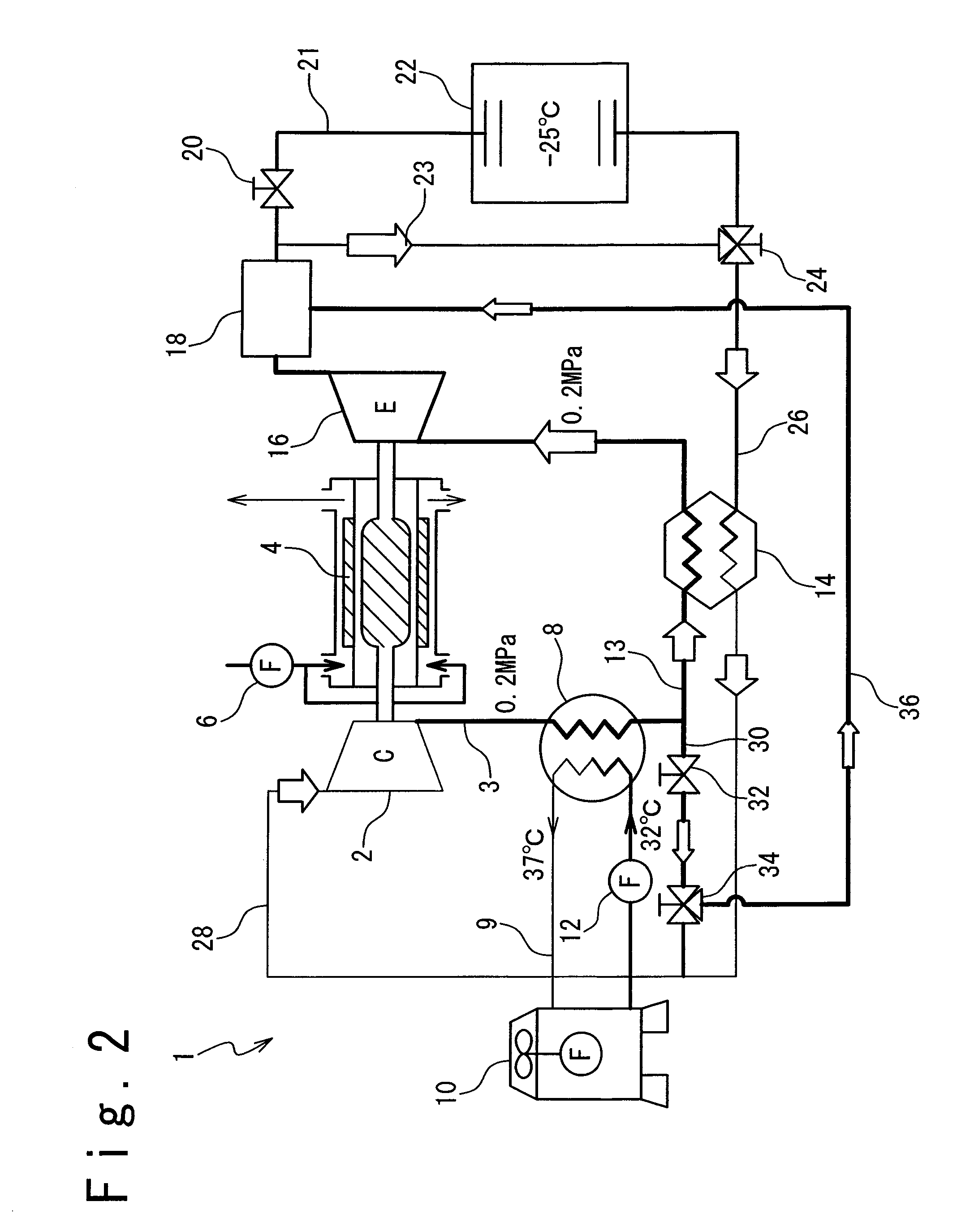 Air-refrigerant cooling apparatus