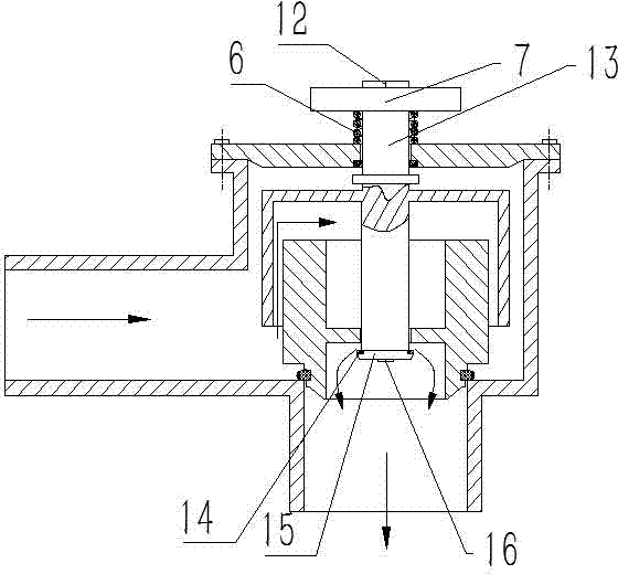 Novel press type water faucet