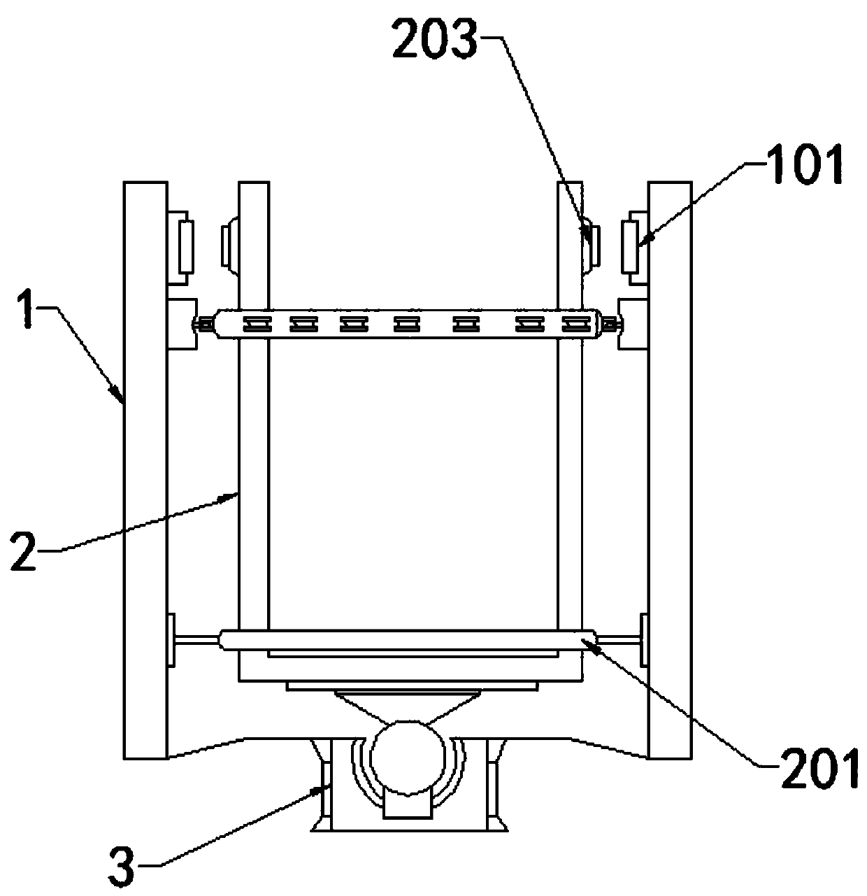 Colloid mixing barrel with electromagnetic balance and assistance functions