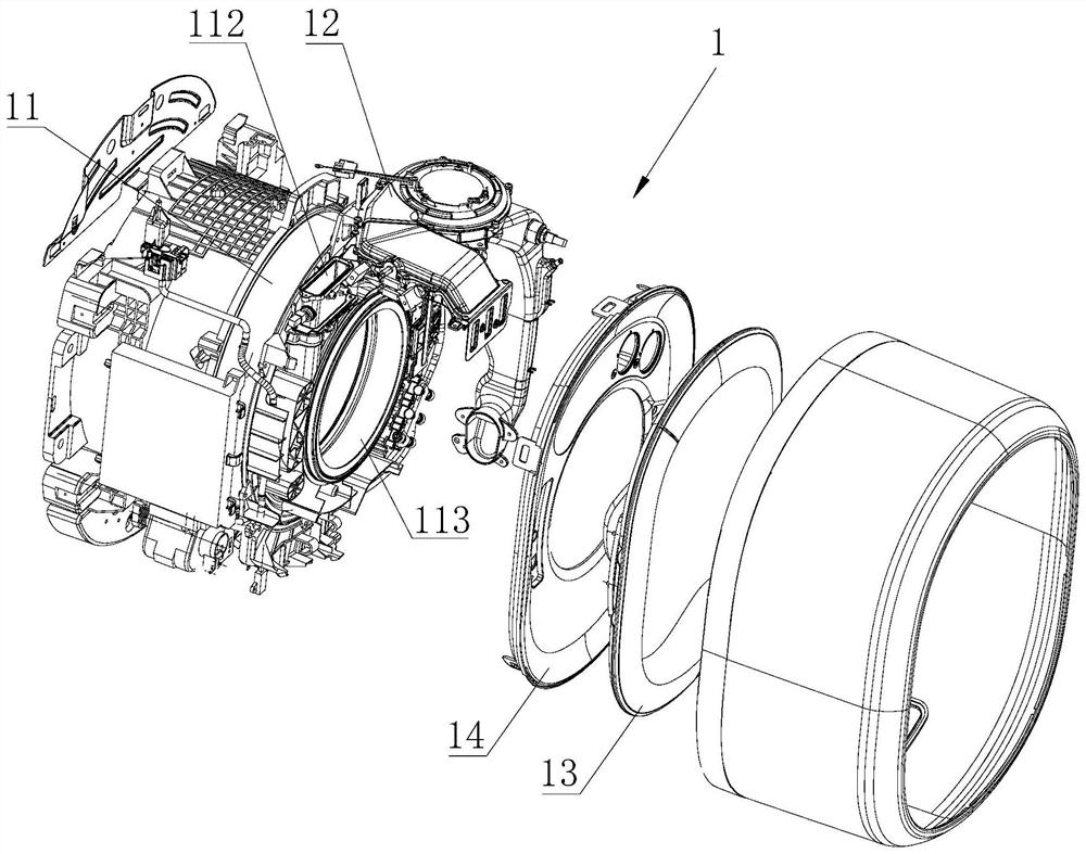 Door seal assembly and clothing treatment device