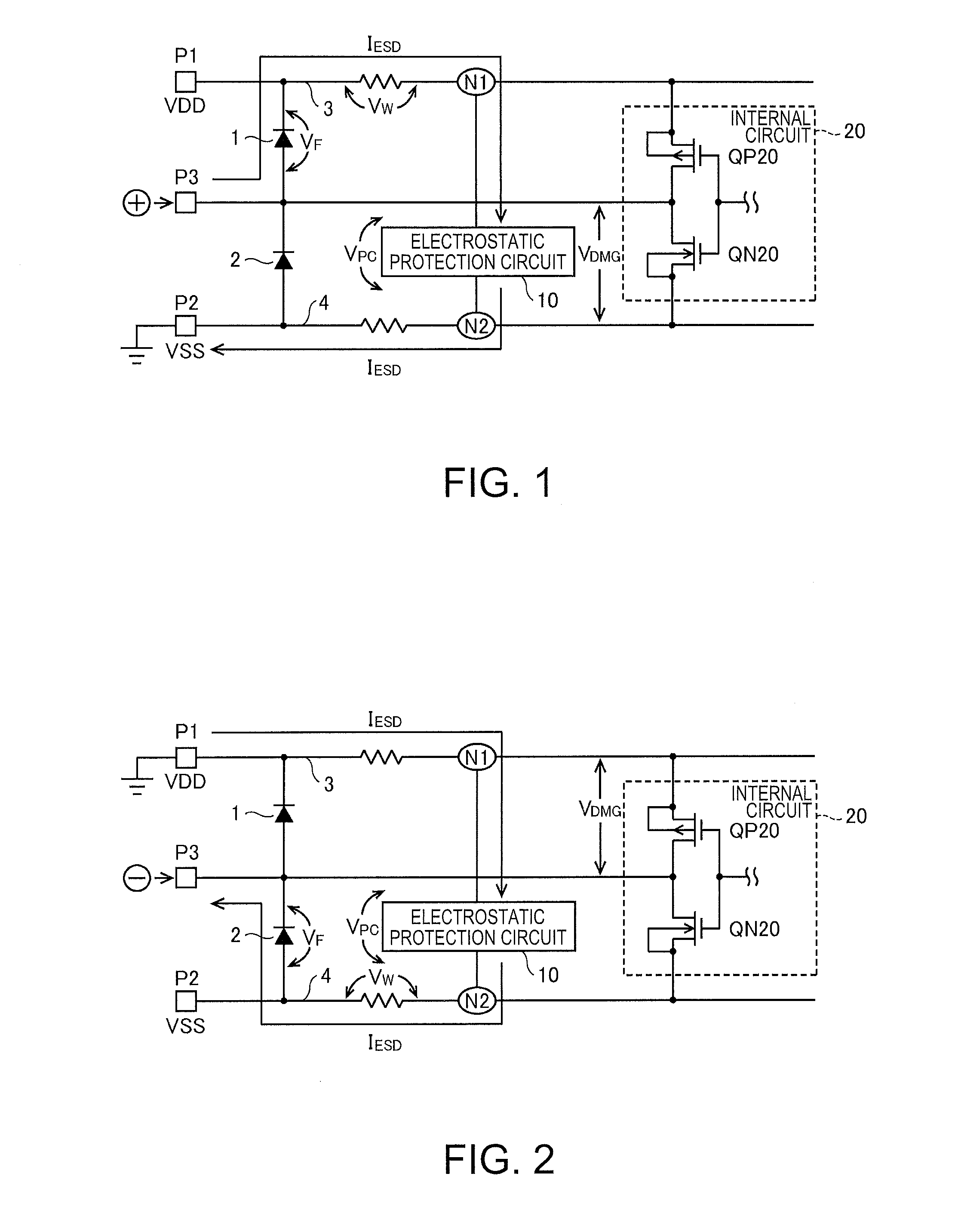 Electrostatic protection circuit and semiconductor integrated circuit apparatus