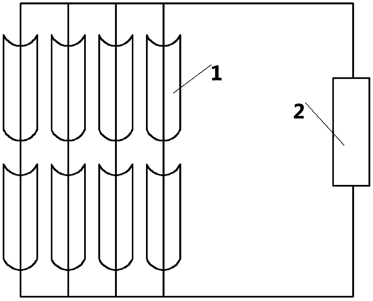 A trough solar collector system with stable device size