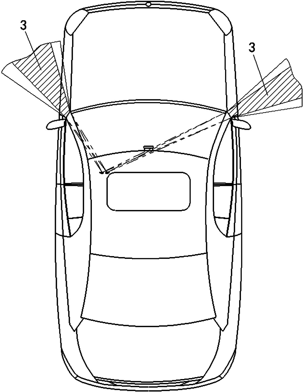 Automobile pillar A display system