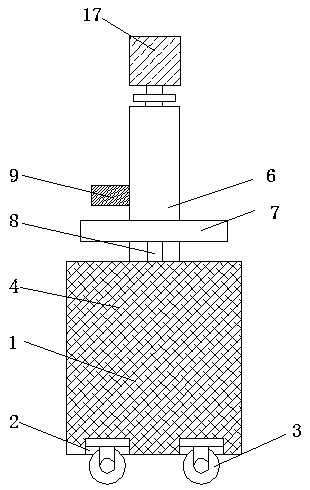 Movable type smoke exhaust and dust removal device