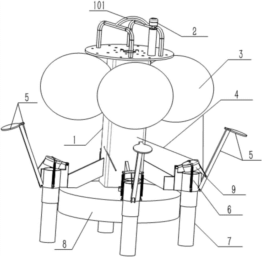 Myriametre-scale deep sea autonomous bottom sediment detecting and obtaining device