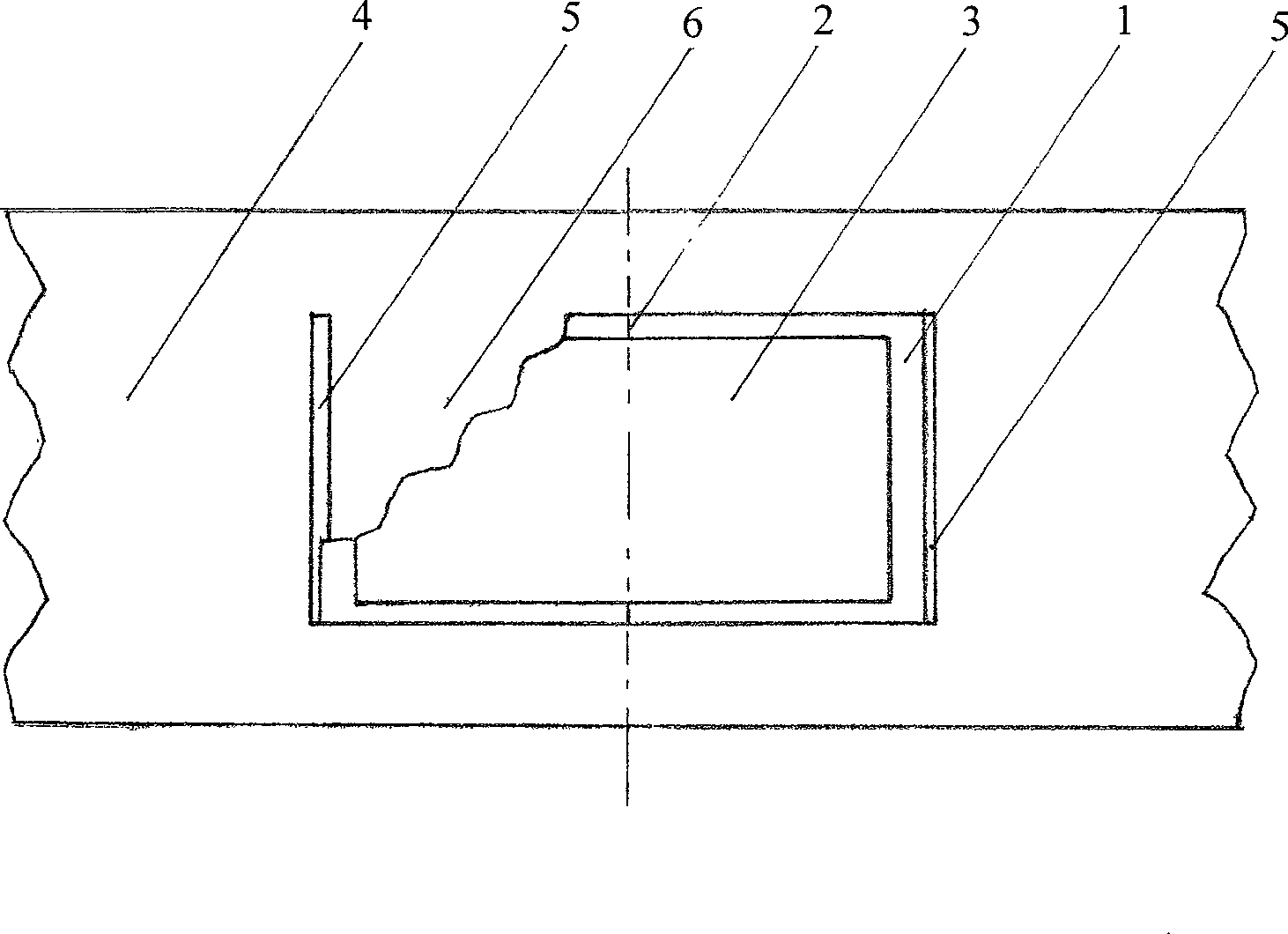 Method for sewing trade-mark on clothes able to be turned for being hidden