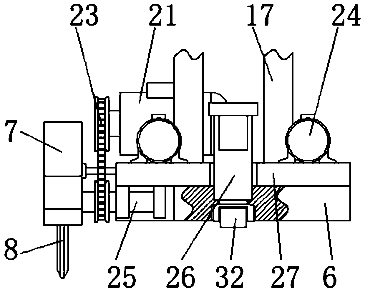 A construction cutting machine capable of converting and cutting walls and grounds