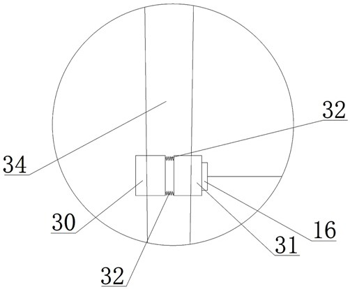 Crop root system length measuring device based on biological characteristic simulation