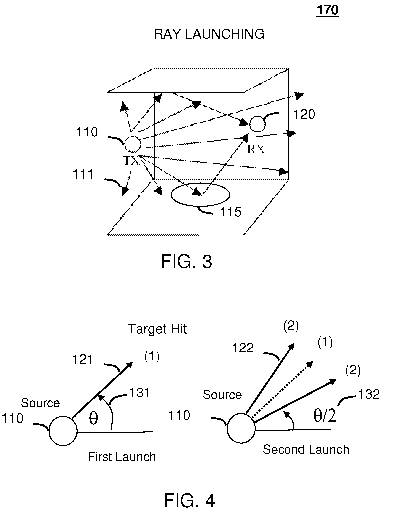 Method and system for adaptive ray launching