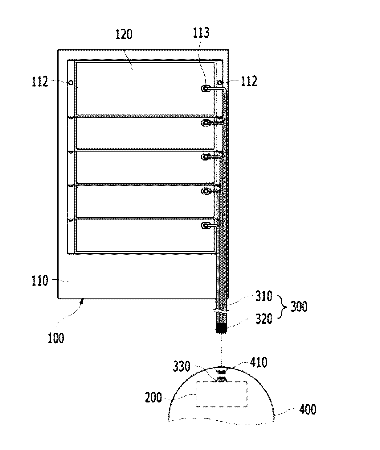 Stretching massage apparatus for spine correction and muscle strengthening