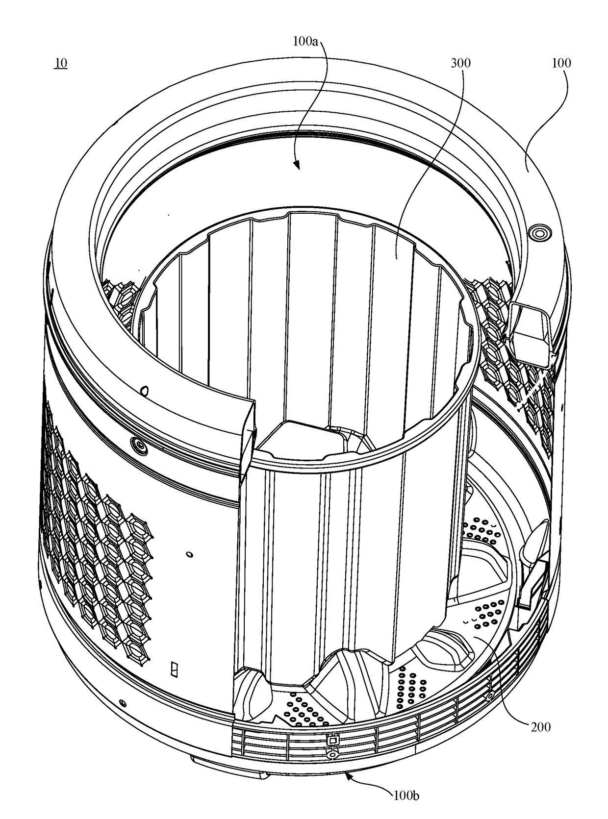 Washing machine and washing drum thereof