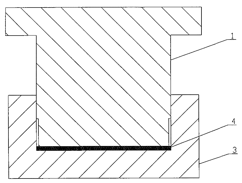 Two-stage press forging and forming method of metal thin shell piece with inward convex micro-structure