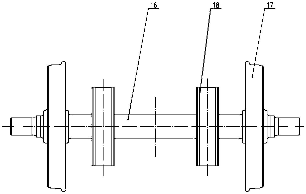 A compound brake system bogie and engineering vehicle