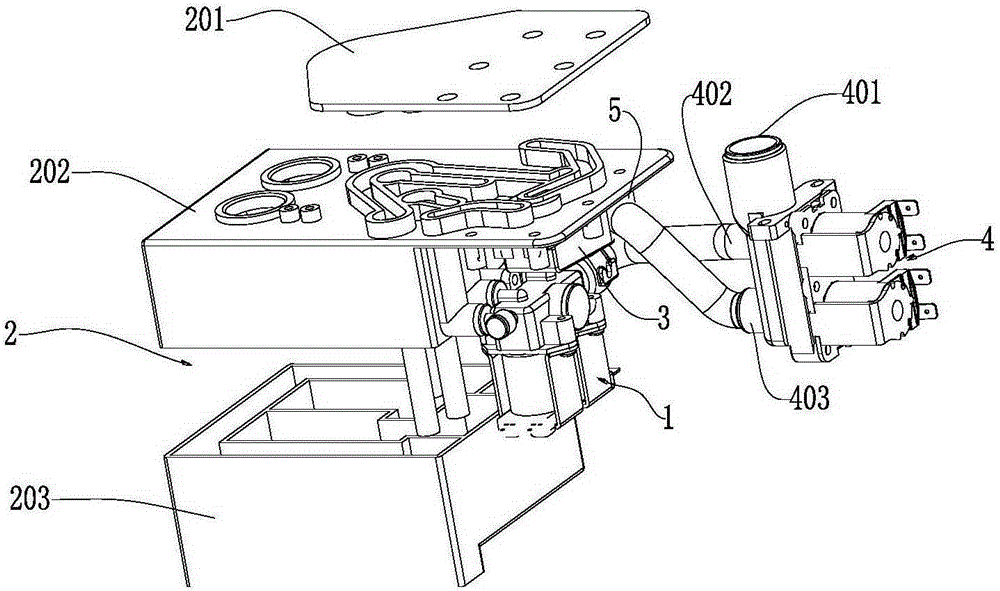 Fabric softener putting device used for washing machine