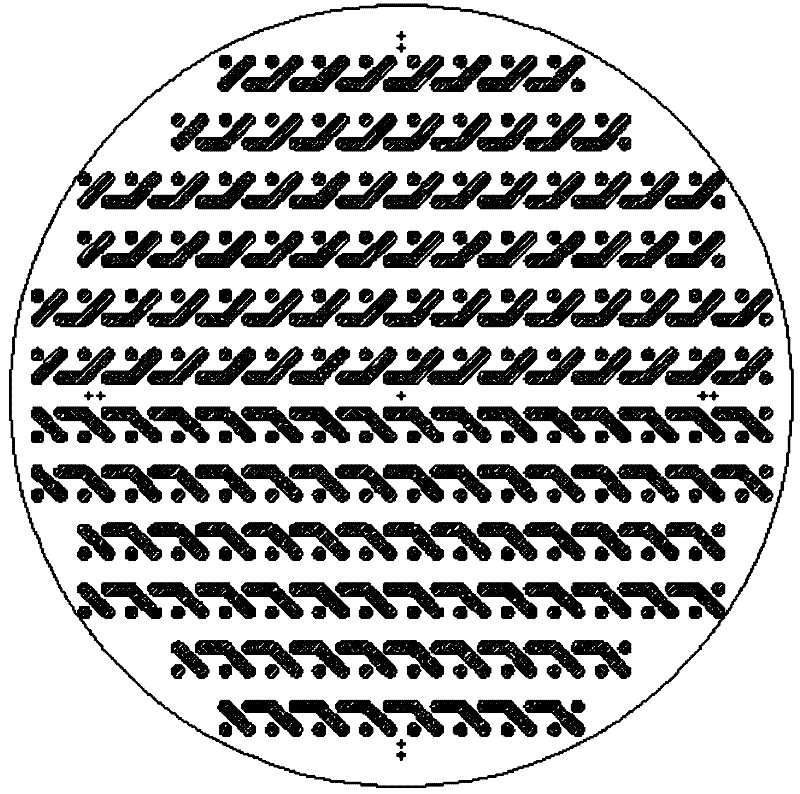 Electromigration test structure of silicon through hole metal interconnection wire