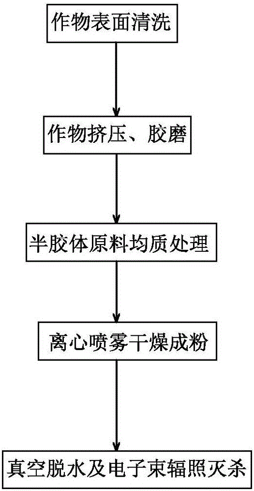 Integrated whole-powder production method for potatoes and other root and tuber crops