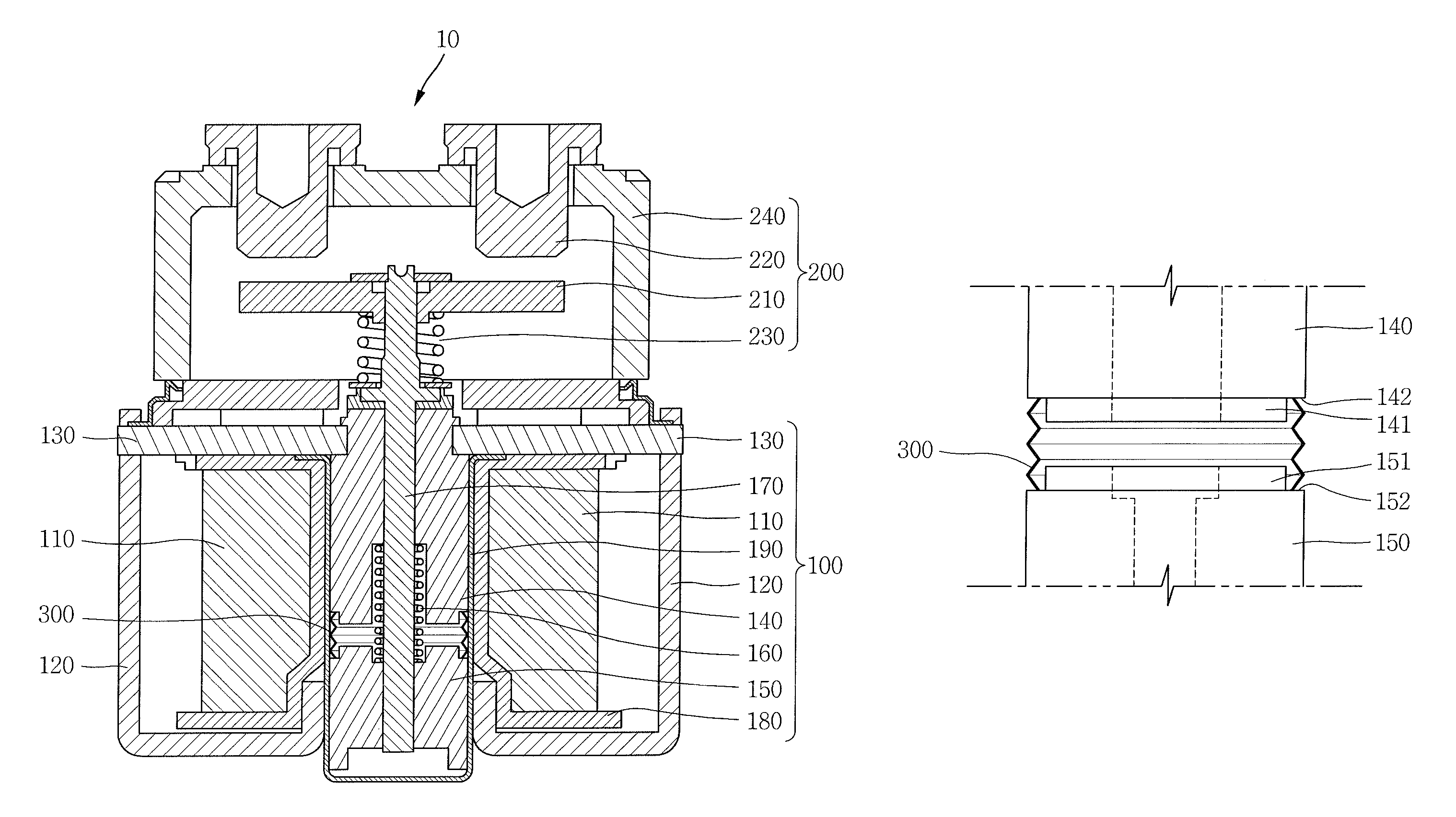 Noise decreasing type electromagnetic switch