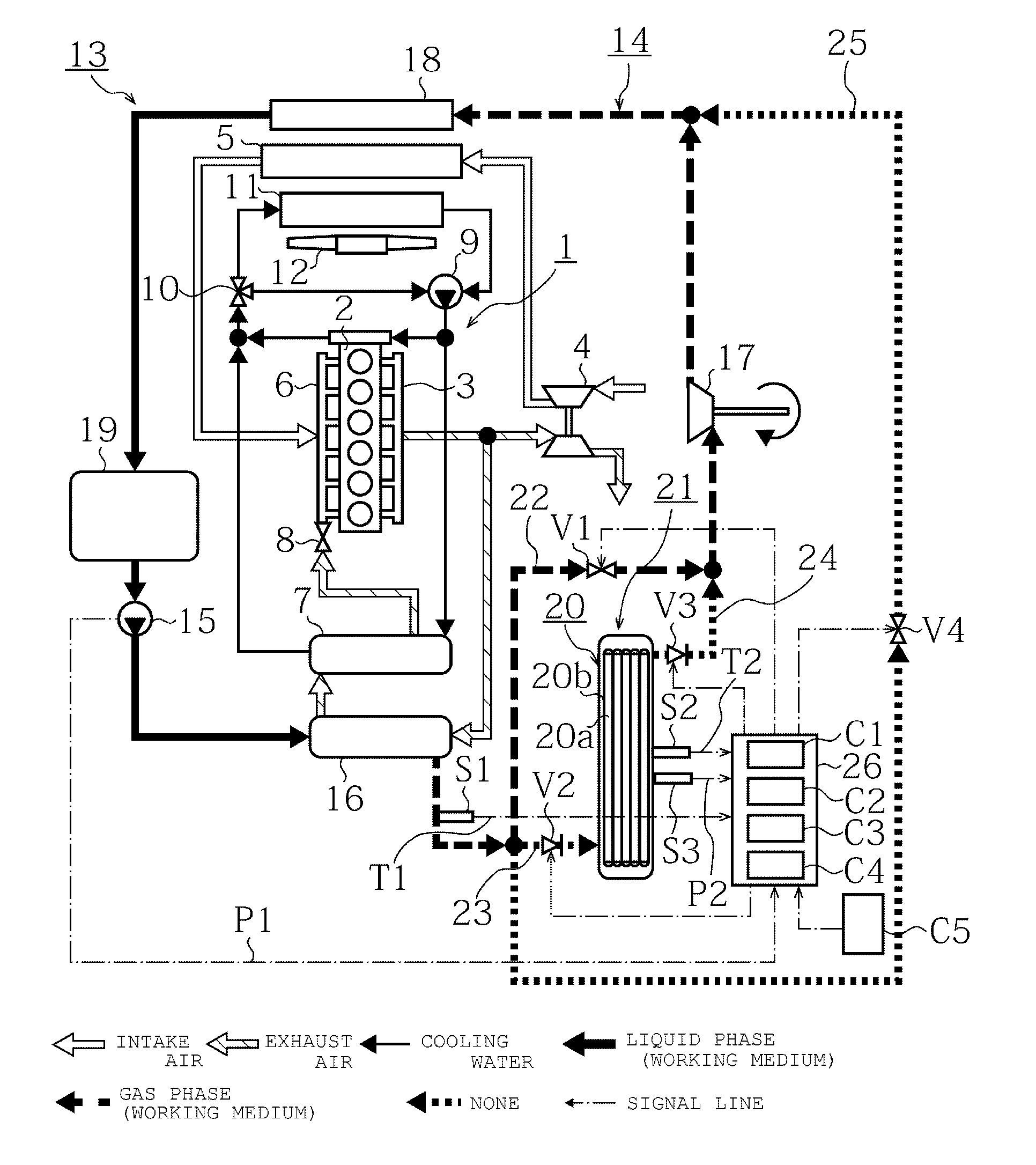 Exhaust heat recovery device for internal combustion engine and exhaust heat recovery method for internal combustion engine